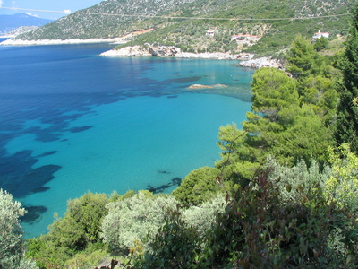 Landschaft mit Küste auf Alonissos
