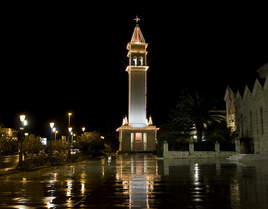 Zakynthos Stadt bei Nacht