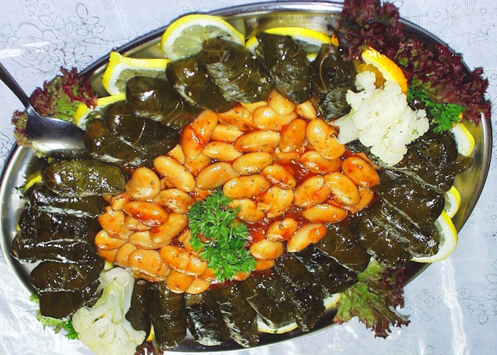 Dolmadakia mit Bohnen