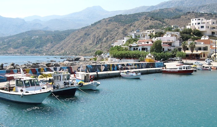 Der zentrale alte Hafen von Plakias