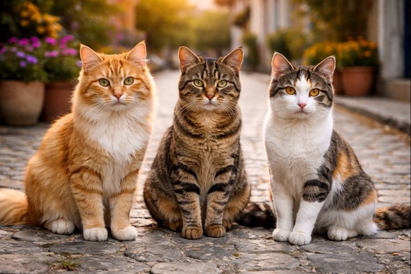 3 Katzen
