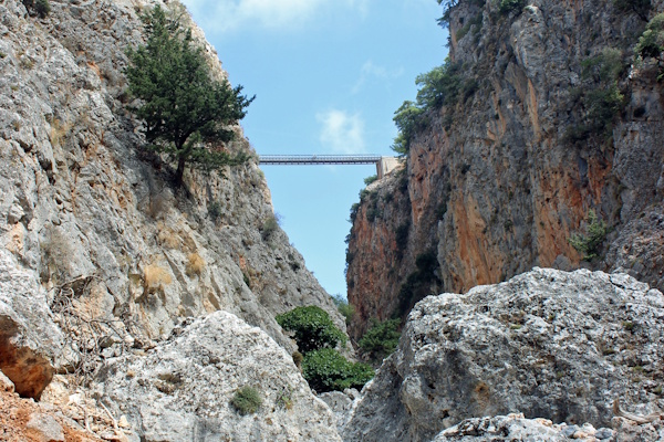 Aradena-Schlucht mit Brücke
