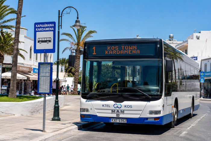 Bus Kos nach Kardamena