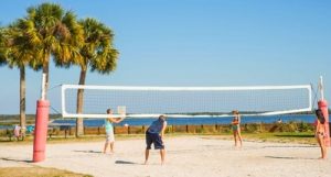 Beach Volleyball am Rethymno Strand