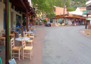 Spili, Cafes im Zentrum